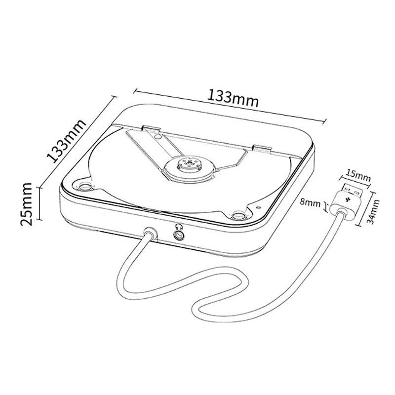 Compact USB Car CD Player – External CD Player for Car with USB car CD player Lossless Audio & AUX Support