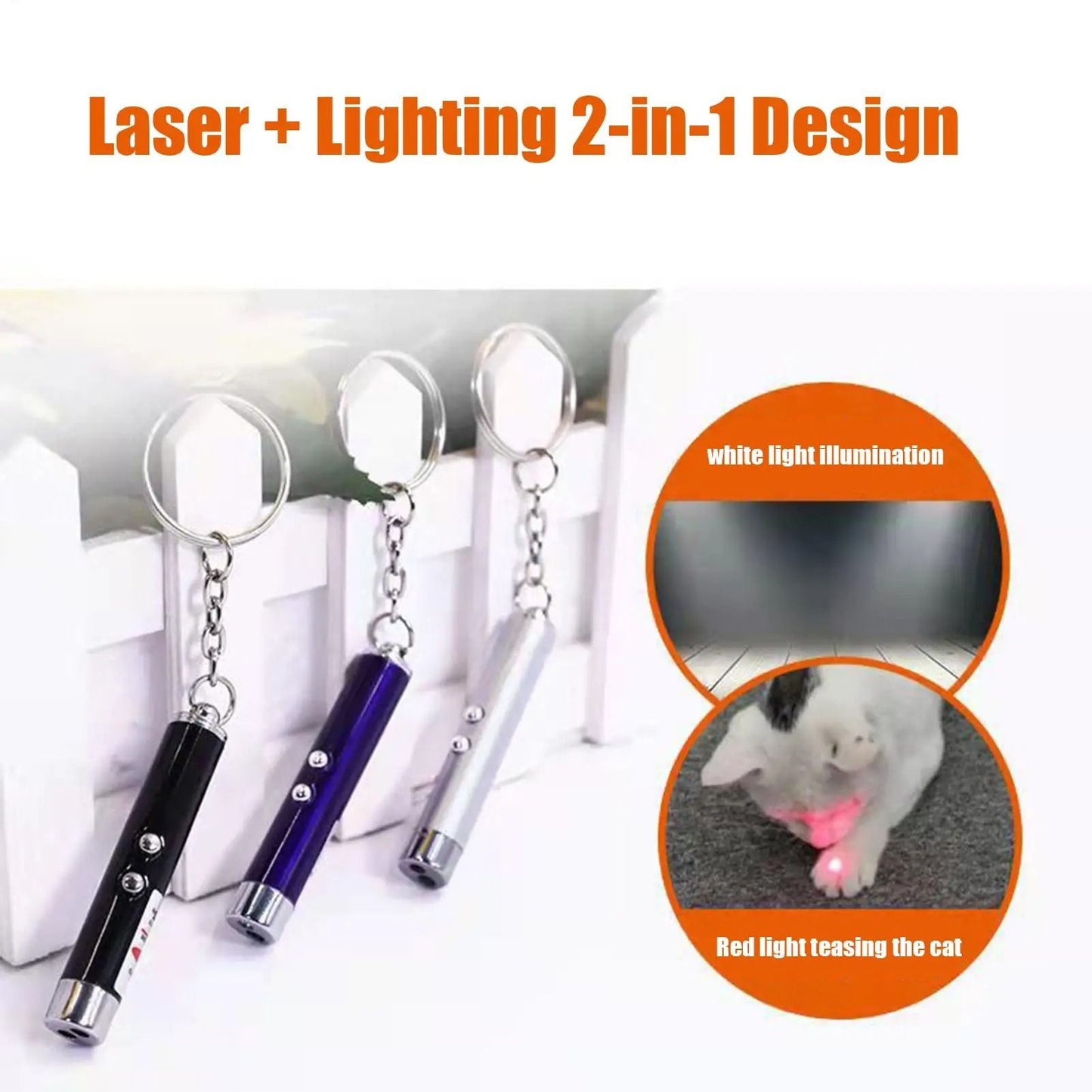 Interactive Laser Pointer Cat Toy for Exercise, Training and Indoor Play