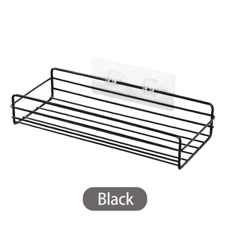 Premium Matte Black Bathroom Corner Shelf Punch Free Wall Mounted Organizer Rack Space Saving Storage for Kitchen