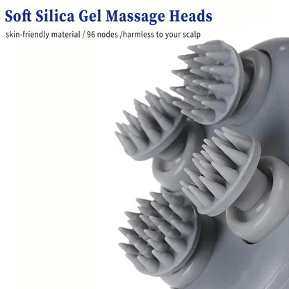 Premium Scalp & Head Massager with Adjustable Speed and Red Light Therapy for Deep Relaxation & Hair Care