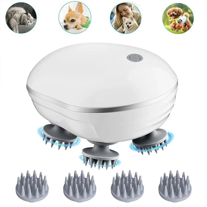 Premium Scalp & Head Massager with Adjustable Speed and Red Light Therapy for Deep Relaxation & Hair Care