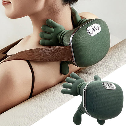 Premium Wireless Shiatsu Neck Shoulder Massager with Heat Therapy and Deep Tissue Relief