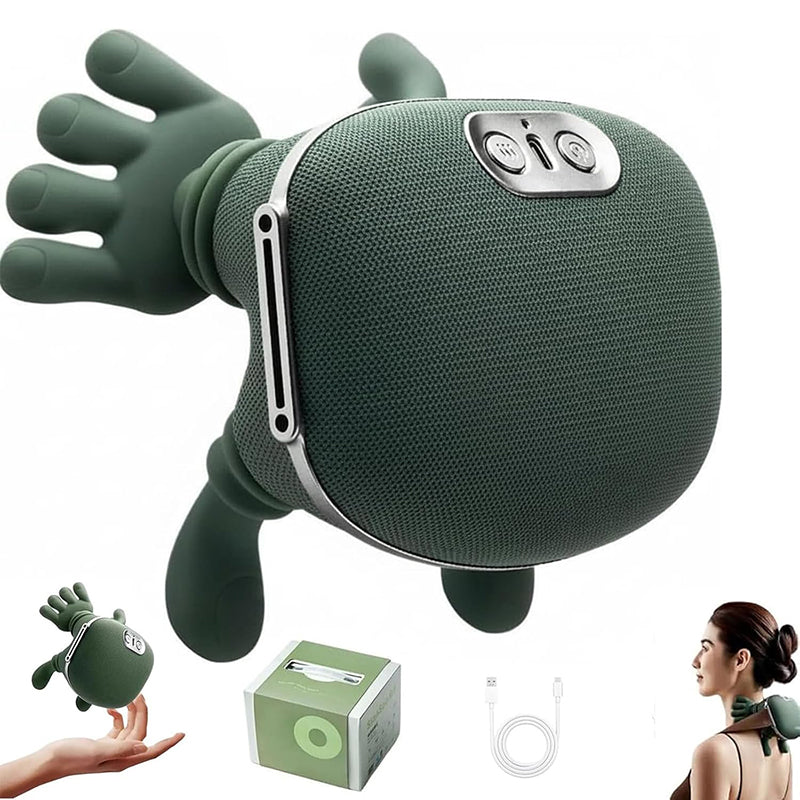Premium Wireless Shiatsu Neck Shoulder Massager with Heat Therapy and Deep Tissue Relief