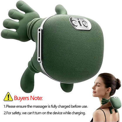 Premium Wireless Shiatsu Neck Shoulder Massager with Heat Therapy and Deep Tissue Relief