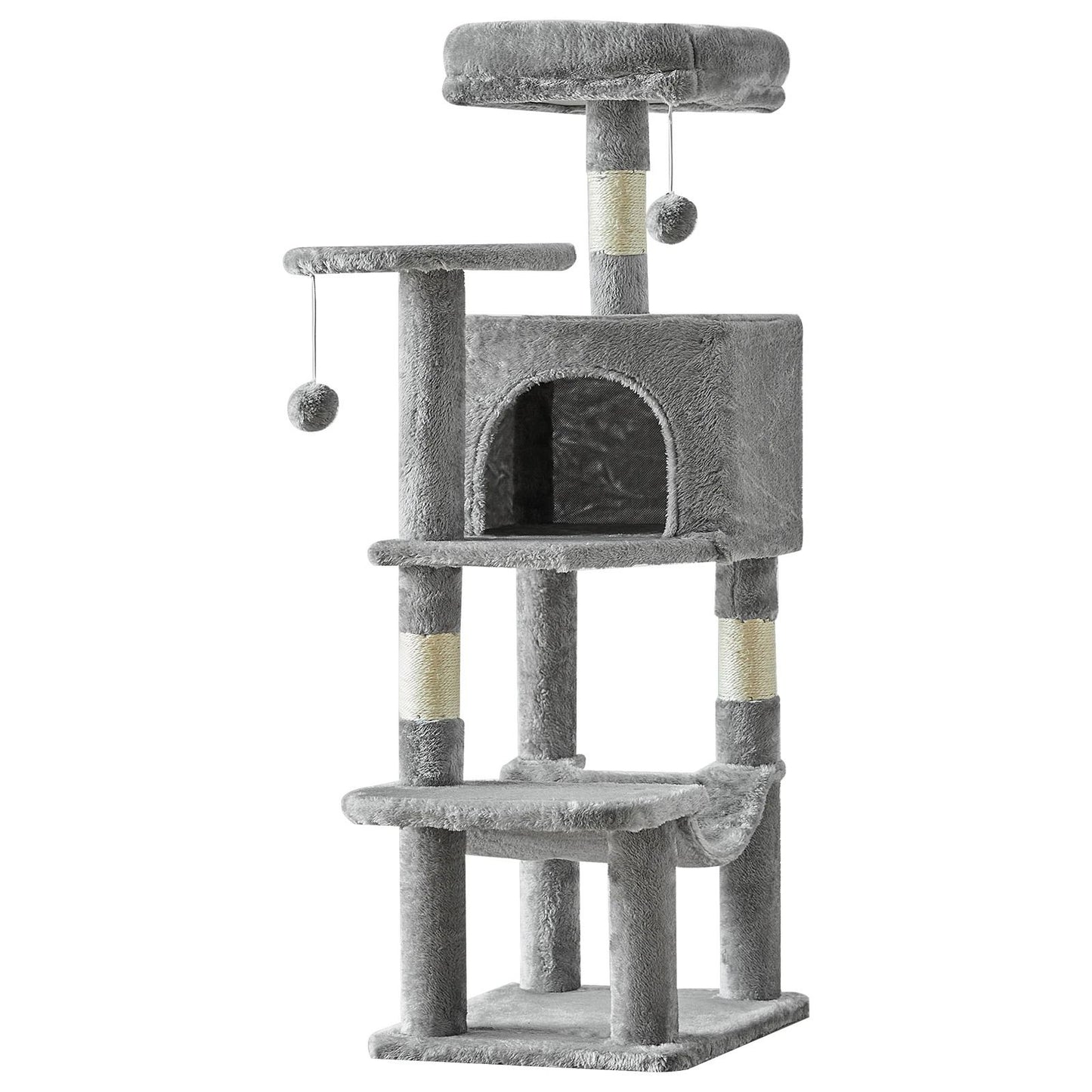 44 Inch Cat Tree Tower With Sisal Scratching Posts And Cozy Condo