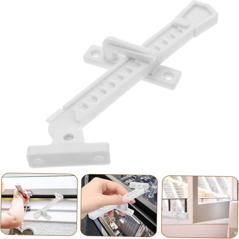 Adjustable Window Safety Lock & Child Proof Window Restrictor for Secure Ventilation