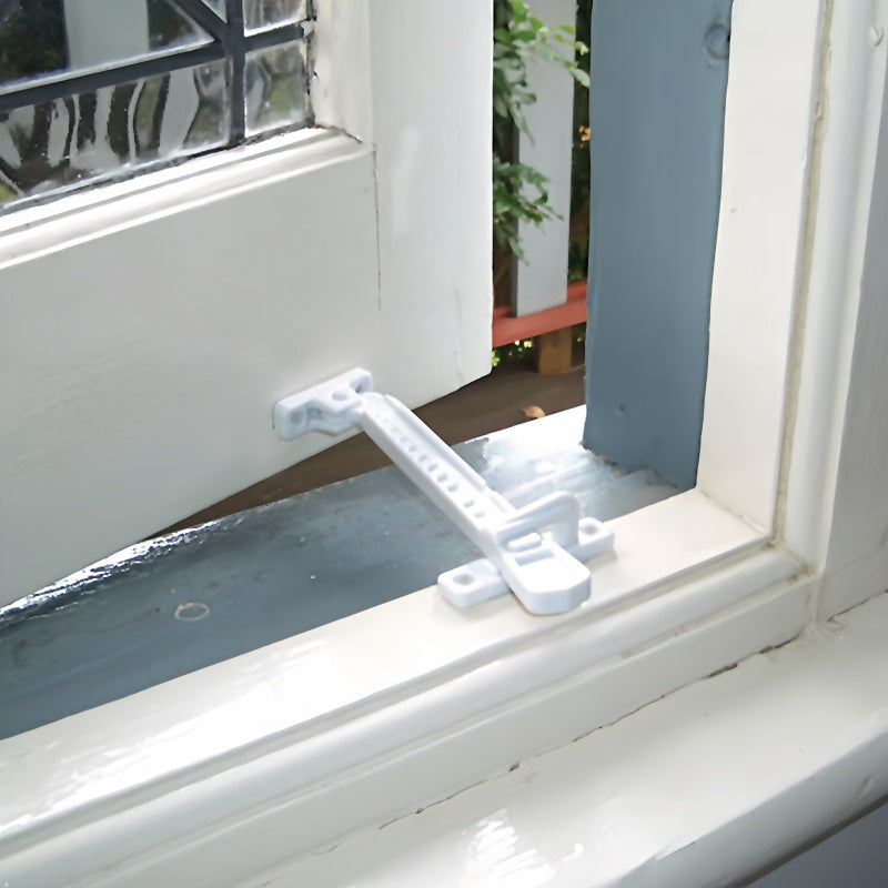 Adjustable Window Safety Lock & Child Proof Window Restrictor for Secure Ventilation