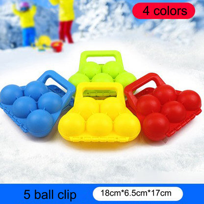 Ball Snowball Maker Clip for Kids & Families Winter Snow Toy & Sand Mold