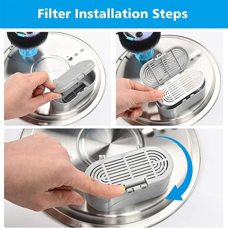 FreshFlow Pet Water Fountain Replacement Filters for Cats & Dogs
