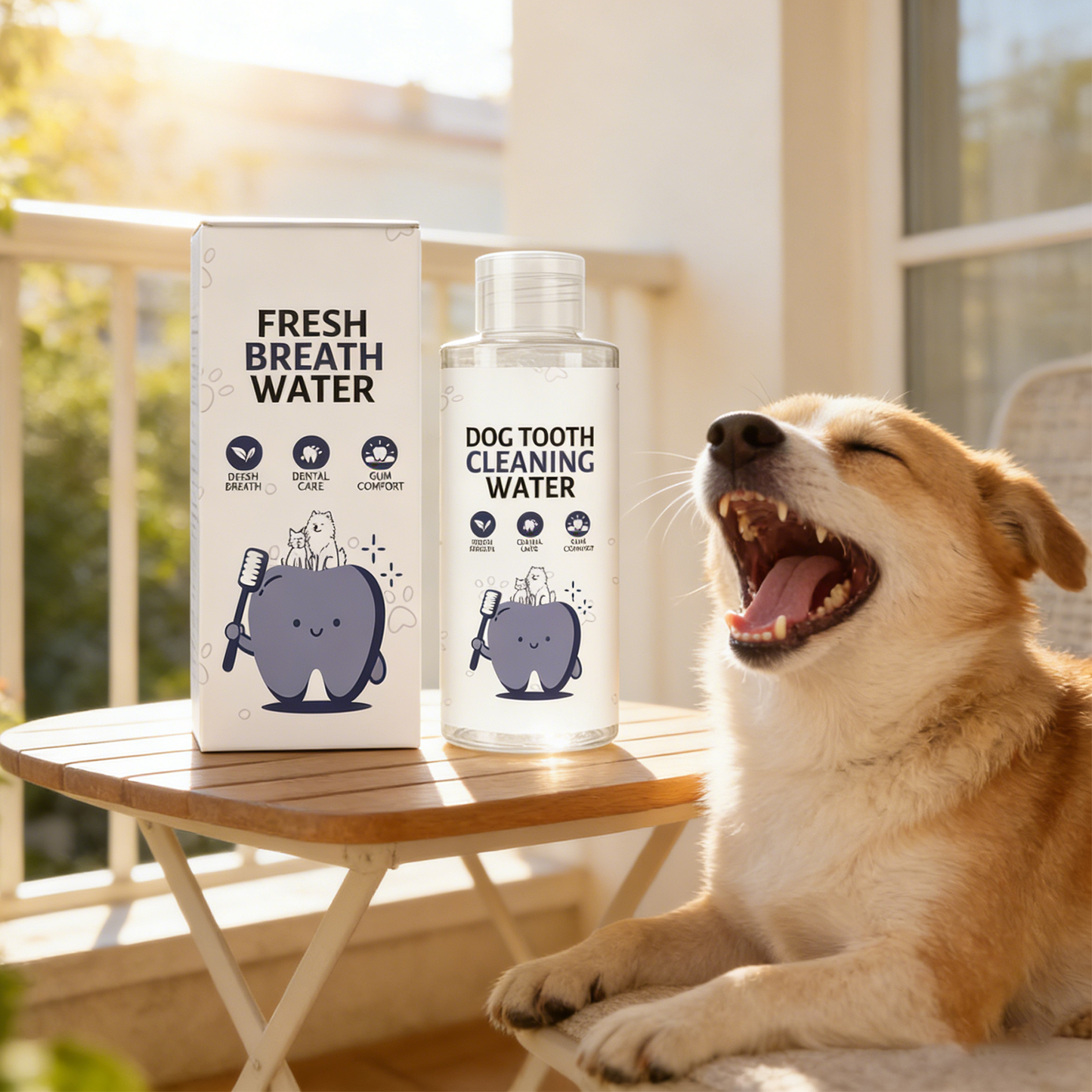 Premium Pet Dental Solution 200ml Dog Cat Water Additive for Plaque & Tartar Control & Fresh Breath