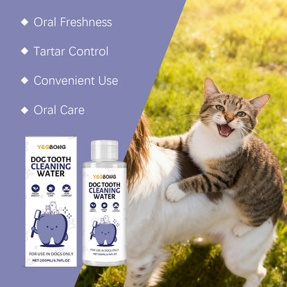Premium Pet Dental Solution 200ml Dog Cat Water Additive for Plaque & Tartar Control & Fresh Breath