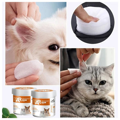 130-Piece Pet Eye & Ear Cleaning Wipes for Dogs and Cats