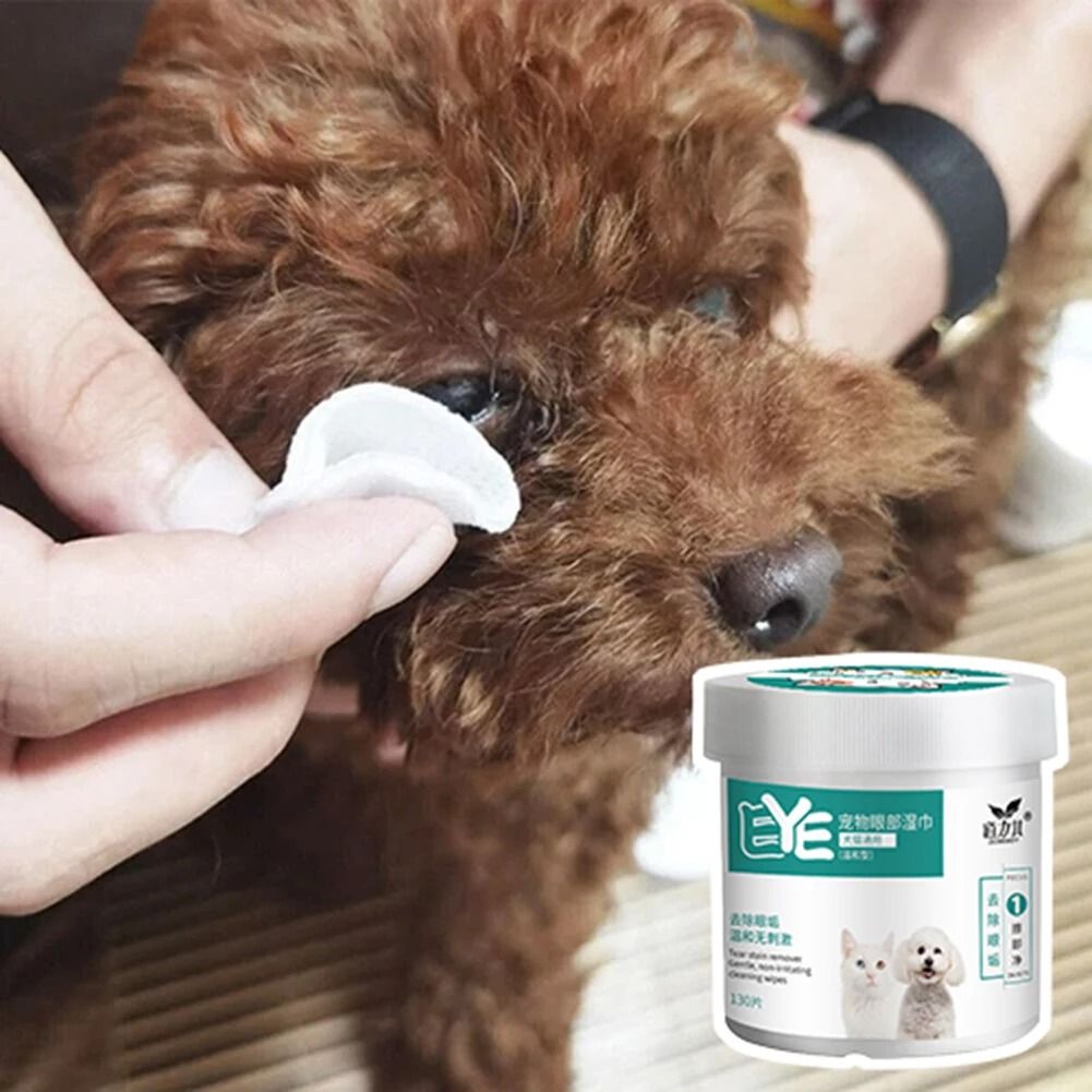 130-Piece Pet Eye & Ear Cleaning Wipes for Dogs and Cats