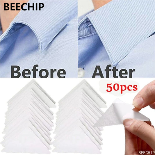 Invisible Shirt Collar Support Pads Self Adhesive Collar Stays for Crisp Professional Styling