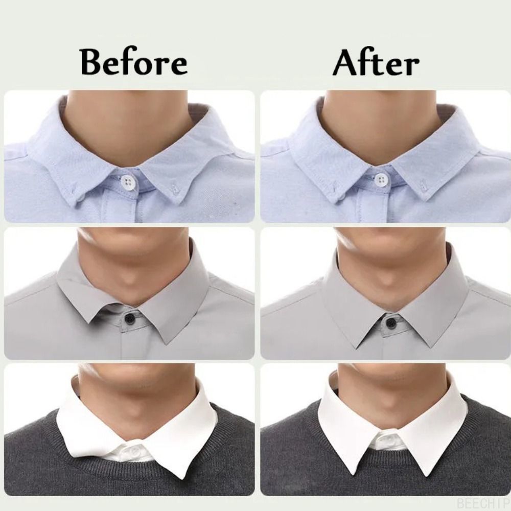 Invisible Shirt Collar Support Pads Self Adhesive Collar Stays for Crisp Professional Styling