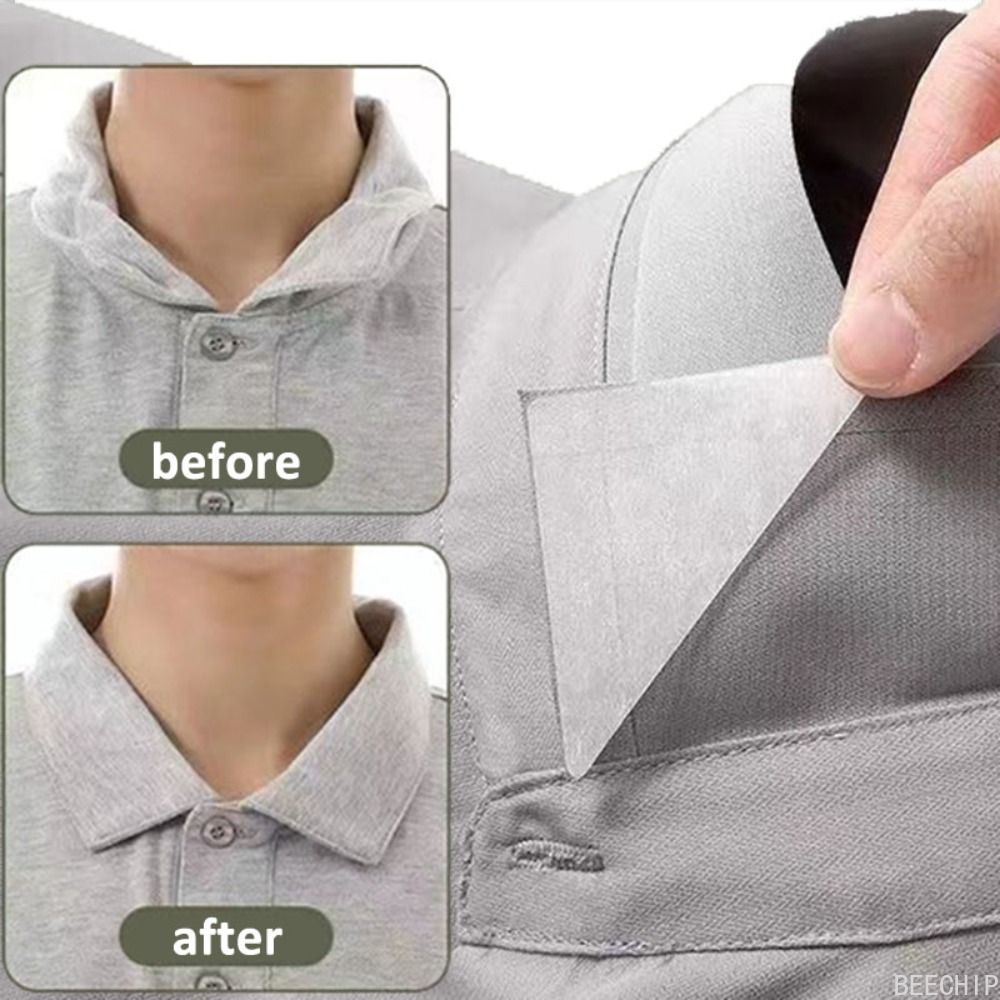Invisible Shirt Collar Support Pads Self Adhesive Collar Stays for Crisp Professional Styling