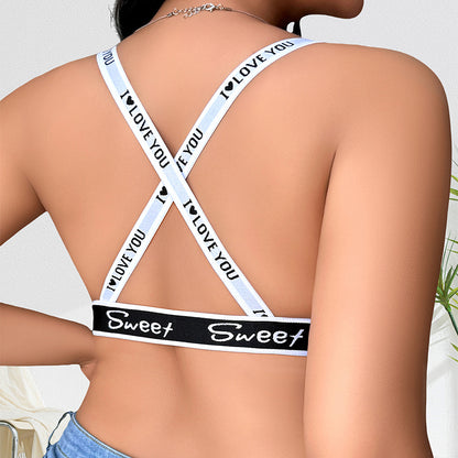 Plus Size Backless 3/4 Cup Bra Breathable Sexy Lingerie