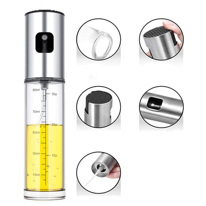 Glass Oil Sprayer Bottle for Cooking, Salad, BBQ & Air Fryer