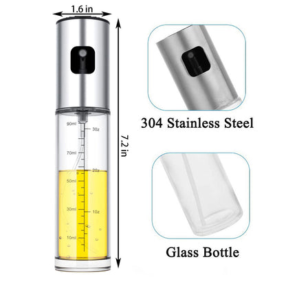 Glass Oil Sprayer Bottle for Cooking, Salad, BBQ & Air Fryer
