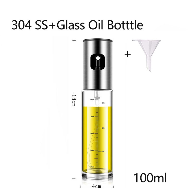 Glass Oil Sprayer Bottle for Cooking, Salad, BBQ & Air Fryer