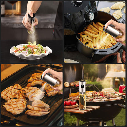 Glass Oil Sprayer Bottle for Cooking, Salad, BBQ & Air Fryer