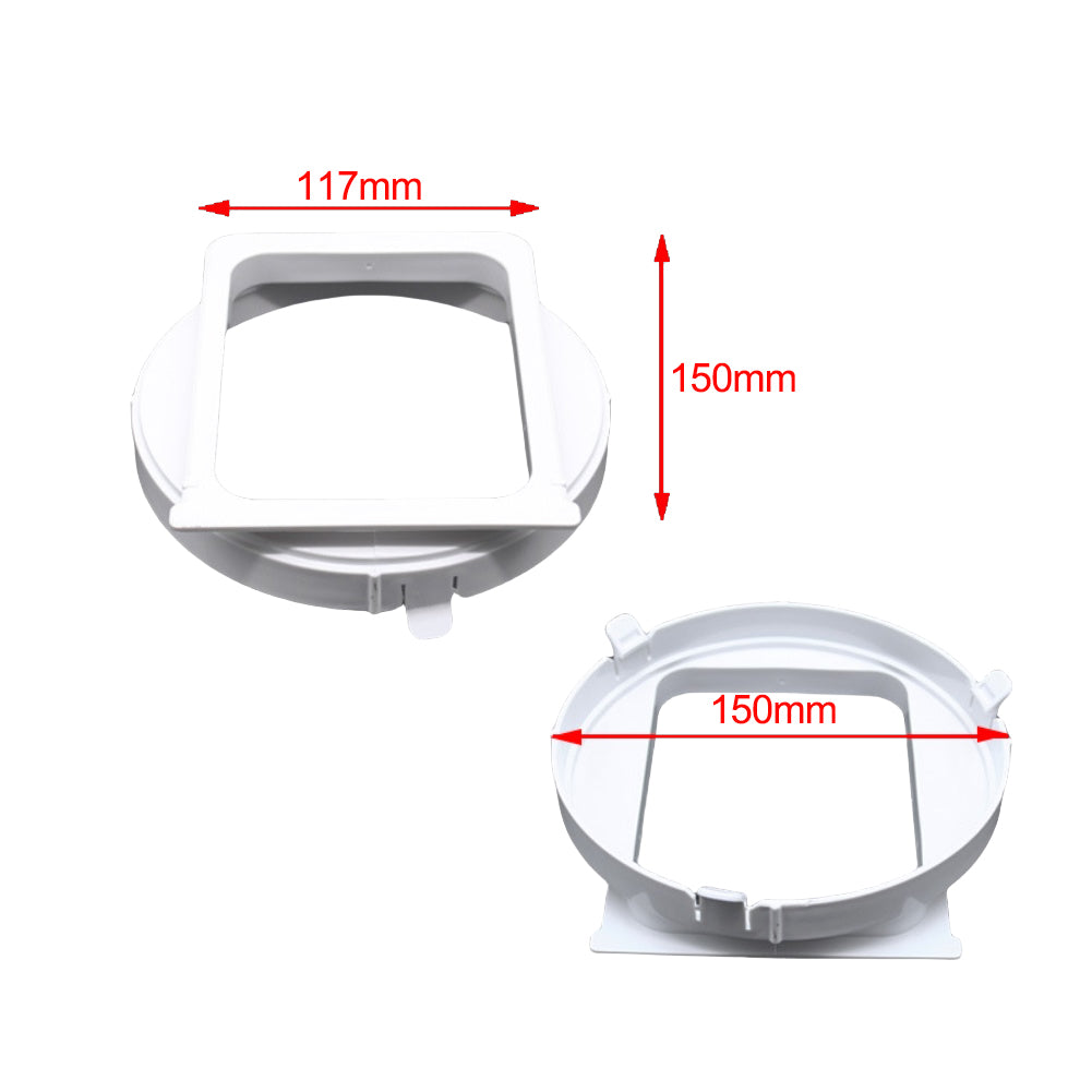 Universal Portable AC Exhaust Hose Adapter Inch Air Conditioner Vent Connector with Leak Proof Seal