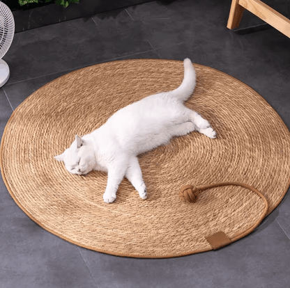 Cat Scratcher Rattan Furniture Protector Mat