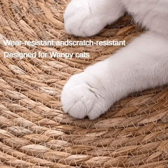 Cat Scratcher Rattan Furniture Protector Mat
