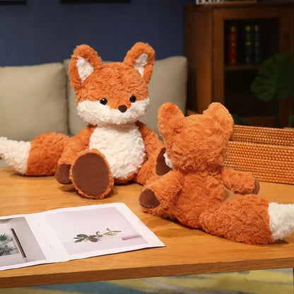 Fluffy Fox Plush Toy Soft Stuffed Animal Doll