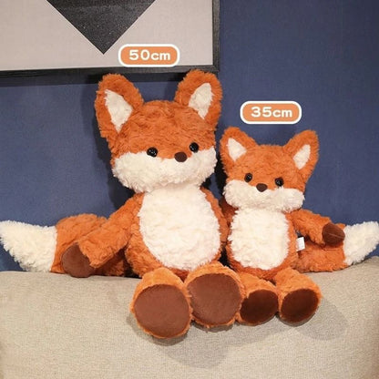 Fluffy Fox Plush Toy Soft Stuffed Animal Doll