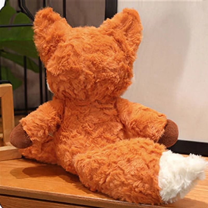 Fluffy Fox Plush Toy Soft Stuffed Animal Doll