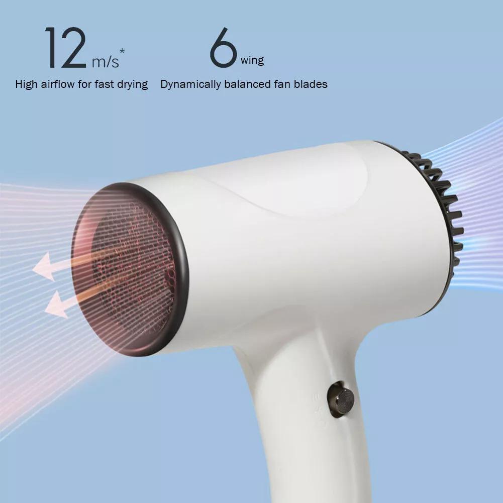 Cordless Ionic Hair Dryer Rechargeable Wireless Blow Dryer with Hot & Cold Air