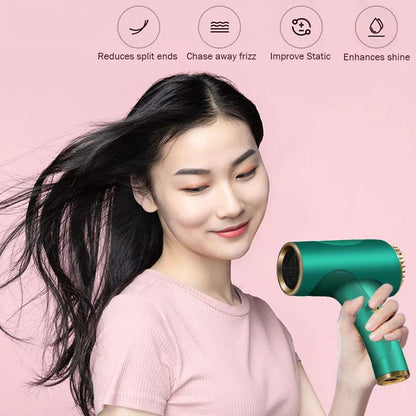 Cordless Ionic Hair Dryer Rechargeable Wireless Blow Dryer with Hot & Cold Air