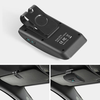 Drive Clear Bluetooth Car Speakerphone with Dual Microphones & Sun Visor Clip