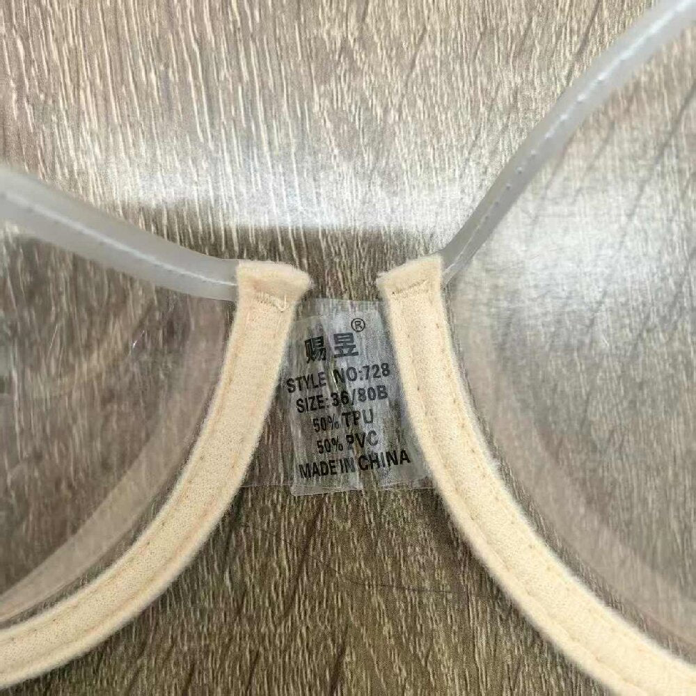 Invisible Push Up Clear Strap Bra for Backless Summer Outfits
