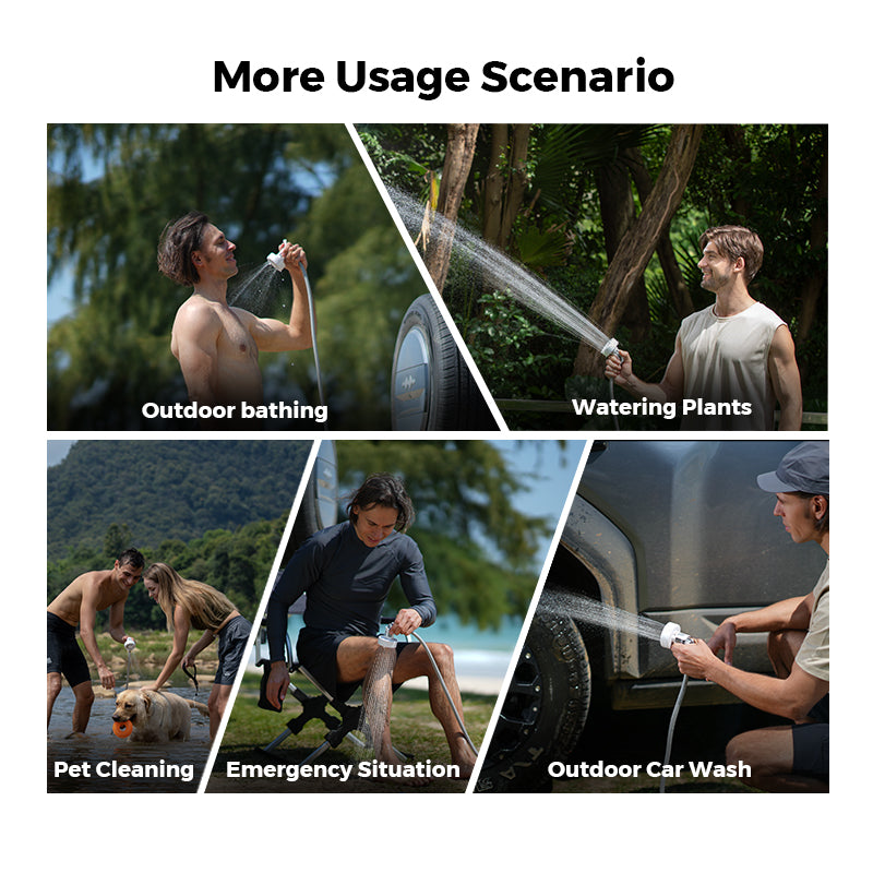 Portable Camping Shower Pump Waterproof Outdoor Shower System