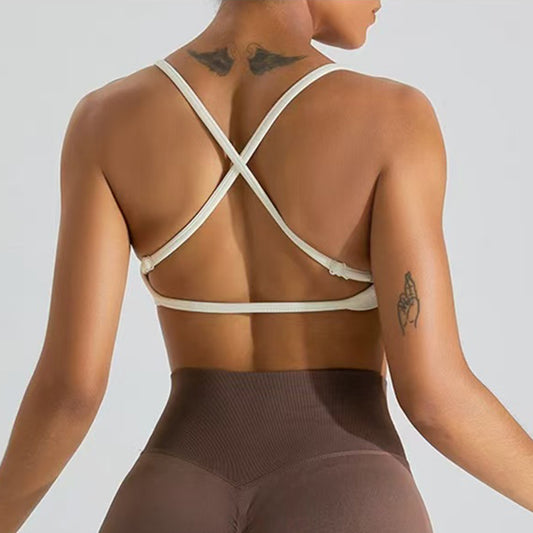 Seamless Shockproof Sports Bra Yoga Crop Top for Women