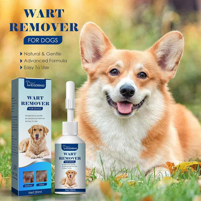 Gentle Wart & Skin Tag Remover Liquid Pet Wart Remover for Dogs & Cats Painless Skin Tag Treatment