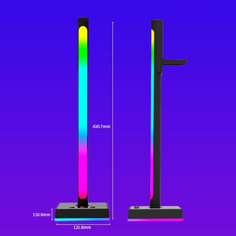 RGB Headphone Stand with Music Sync Ambient Light & Smart Desktop Organizer