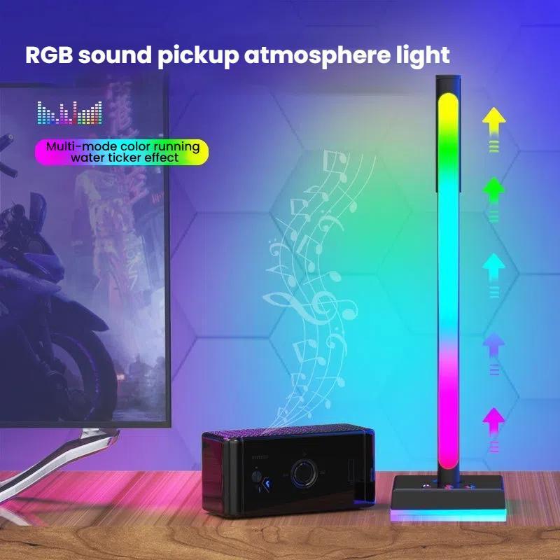 RGB Headphone Stand with Music Sync Ambient Light & Smart Desktop Organizer