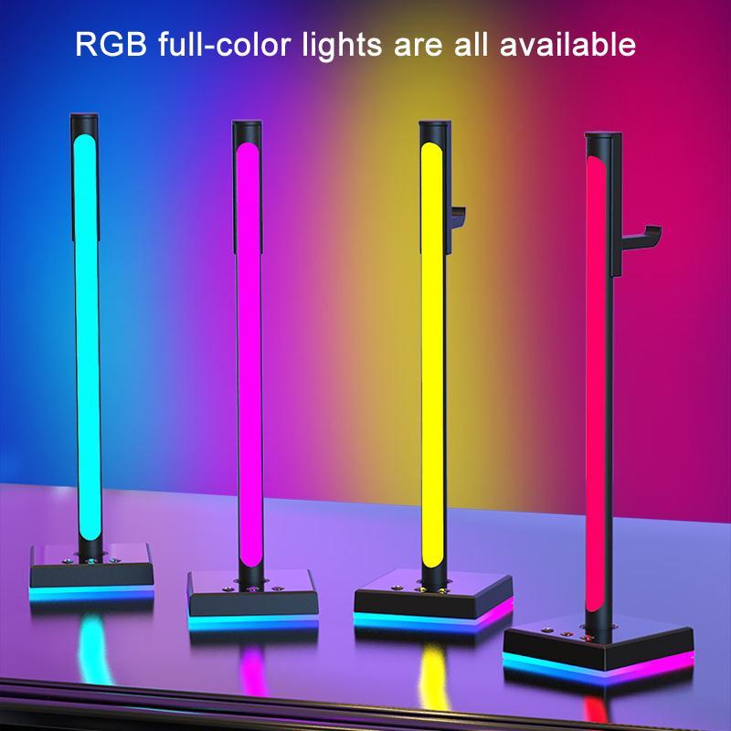 RGB Headphone Stand with Music Sync Ambient Light & Smart Desktop Organizer