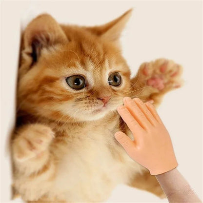 Tiny Hands for Cats Silicone Finger Puppet Massage Toy
