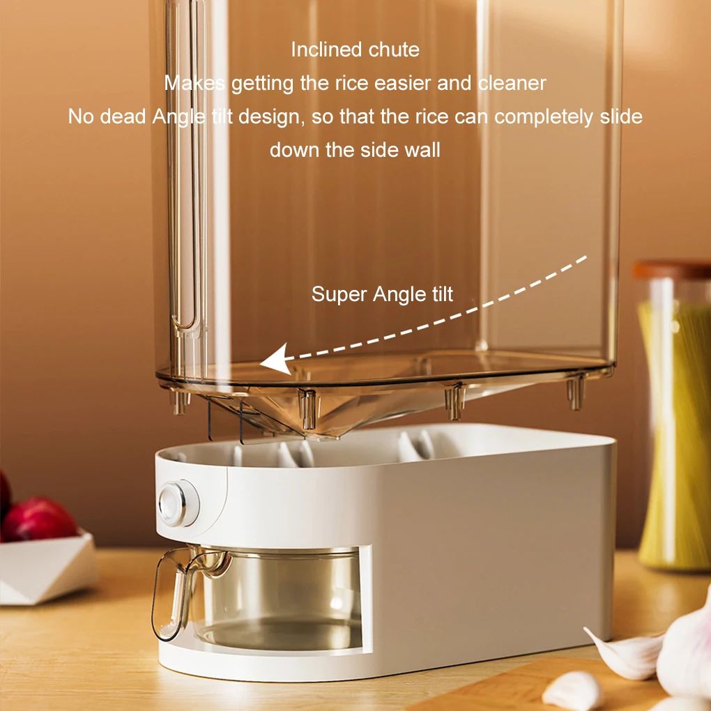 Automatic Rice and Grain Storage Dispenser Container