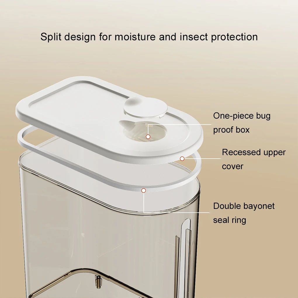 Automatic Rice and Grain Storage Dispenser Container