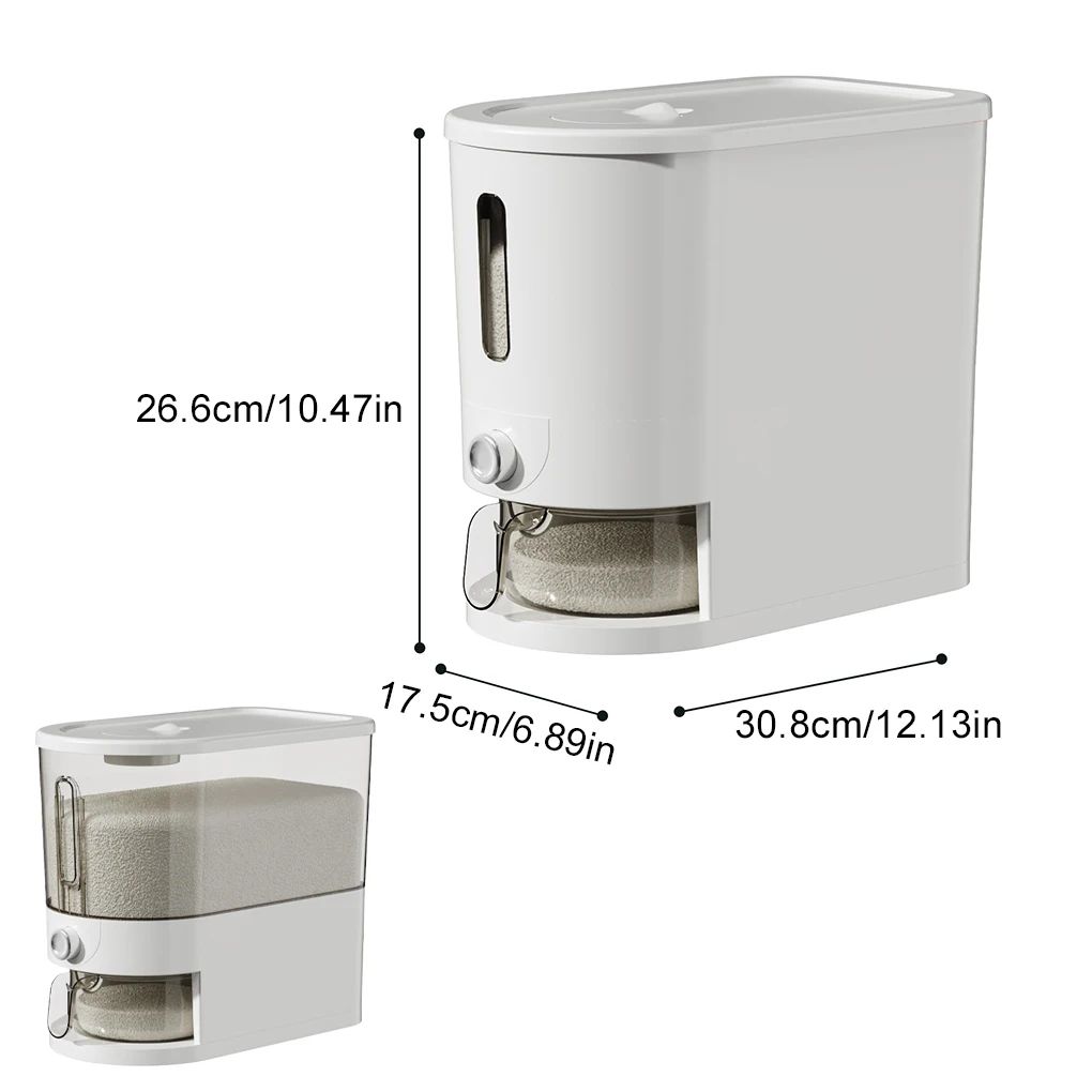 Automatic Rice and Grain Storage Dispenser Container