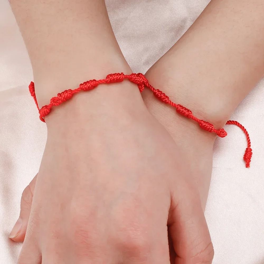 Lucky Red String Evil Eye Bracelet Handmade Braided Protection Wristband