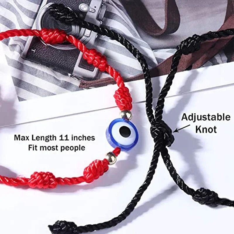 Lucky Red String Evil Eye Bracelet Handmade Braided Protection Wristband