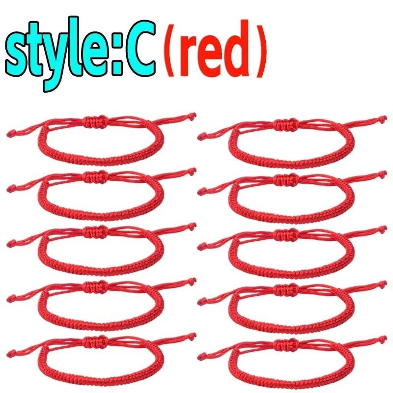 Lucky Red String Evil Eye Bracelet Handmade Braided Protection Wristband
