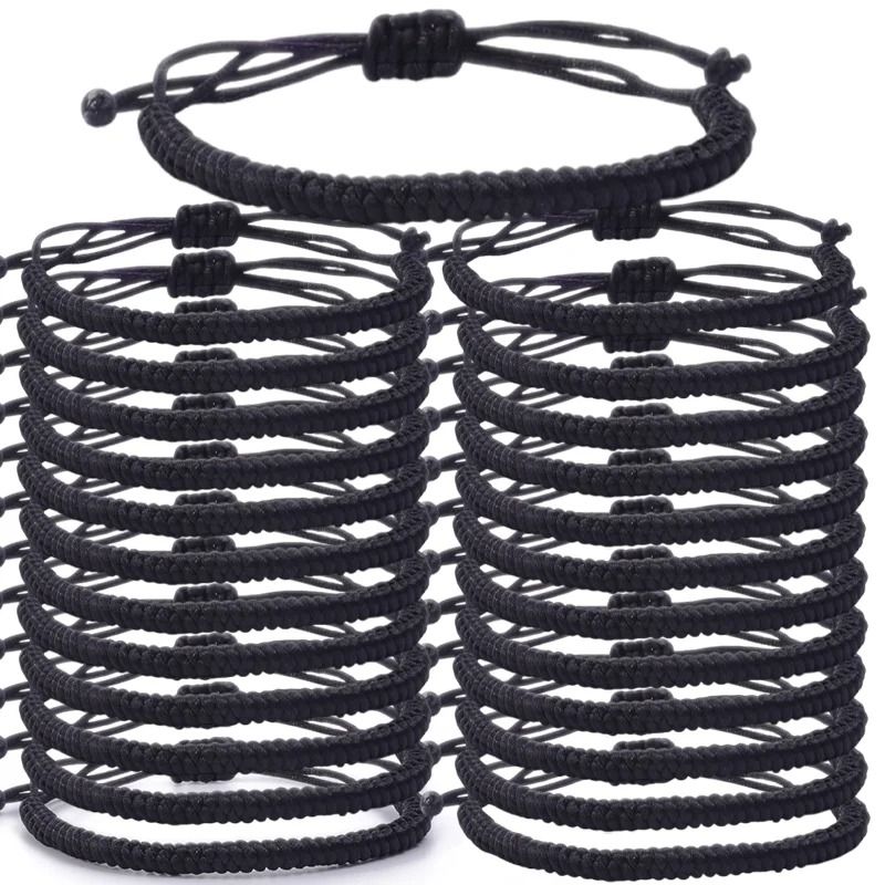 Handmade Tibetan Red String Bracelet Lucky Braided Rope Matching Wristband