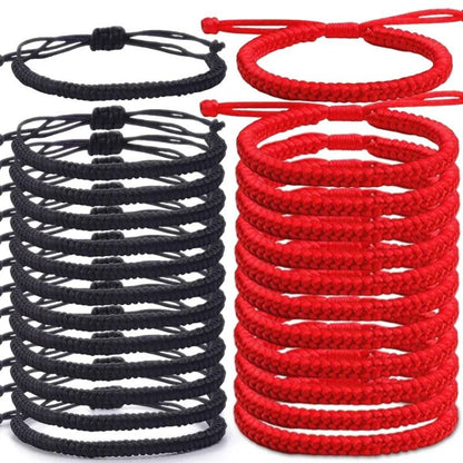 Handmade Tibetan Red String Bracelet Lucky Braided Rope Matching Wristband
